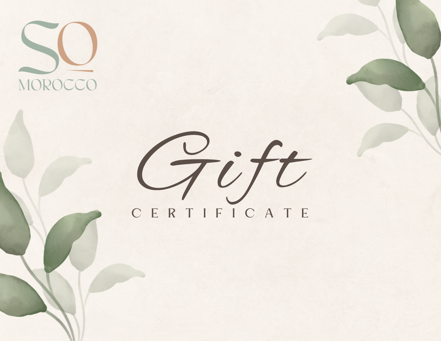 Gift Certificate