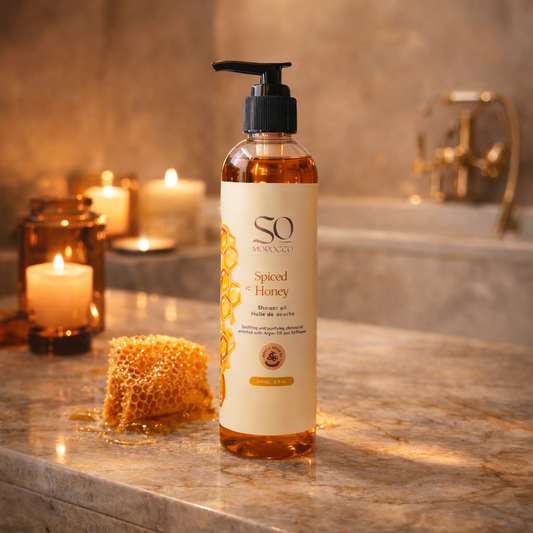 Shower Oil- Spiced Honey Tonka
