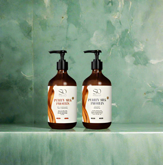 Duo shampoo_conditionner_ Purity silk protein enriched with Argan oil, Silk Amino acid and Panthenol for a silky, shiny, soft and healthy hair.