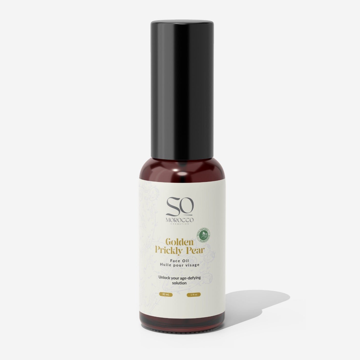 Our rare Organic Prickly Pear Oil, rich in antioxidants and vitamins, diminishes wrinkles, reduces dark circles, and restores elasticity for radiant, even skin.