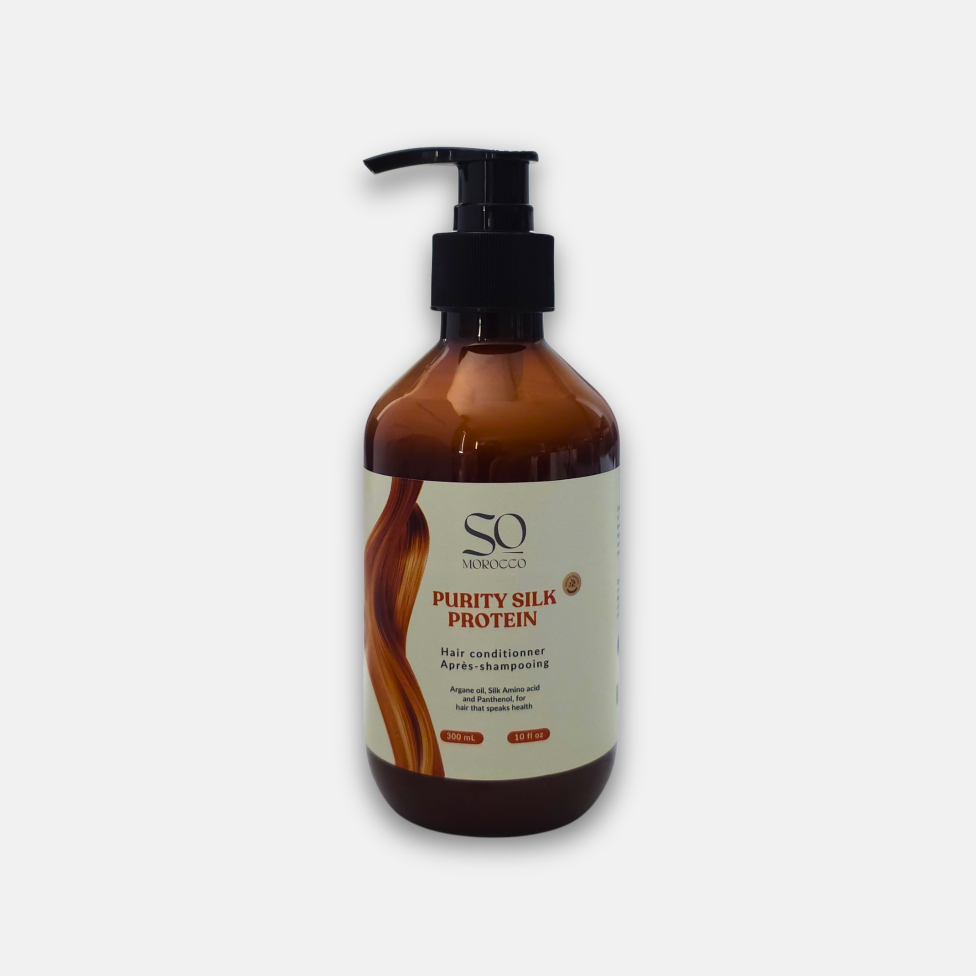Gentle nourishing hair conditionner with silk and panthenol