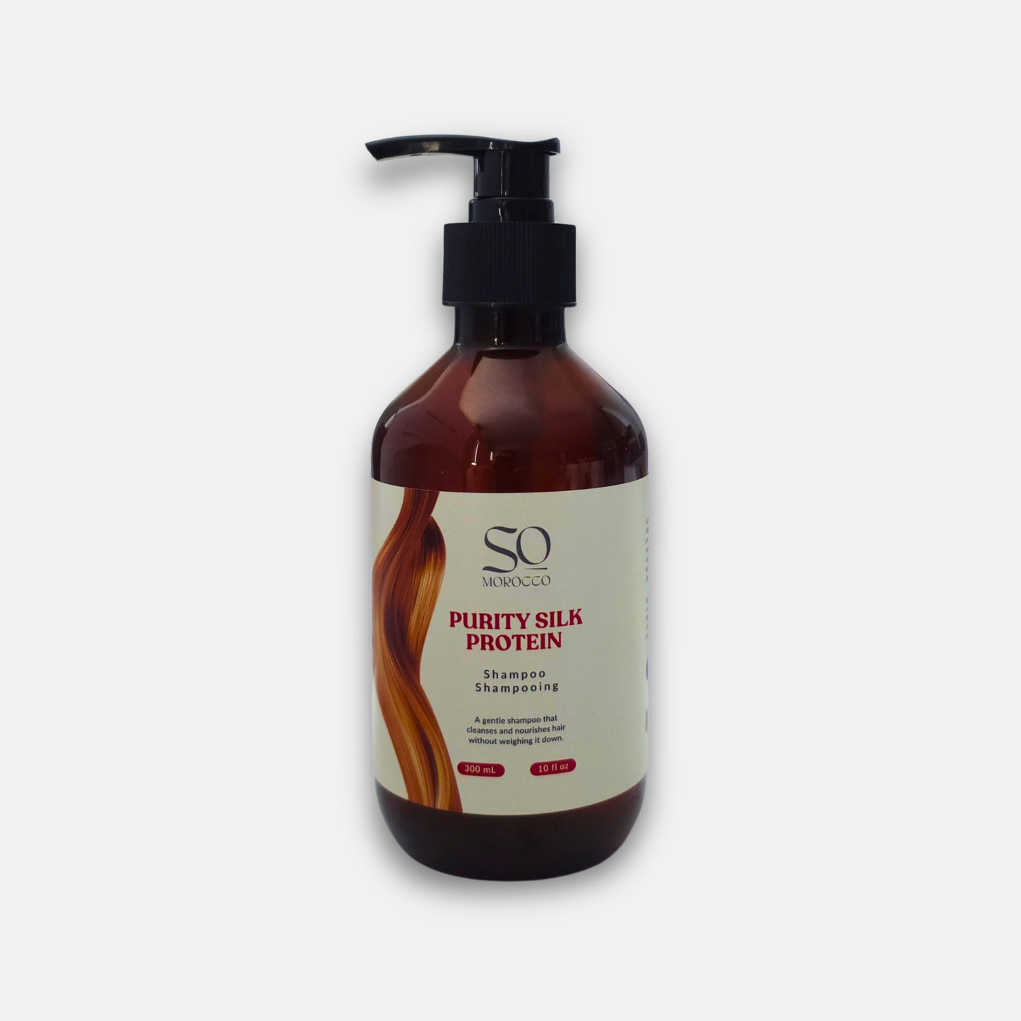 Gentle nourishing shampoo with silk and panthenol