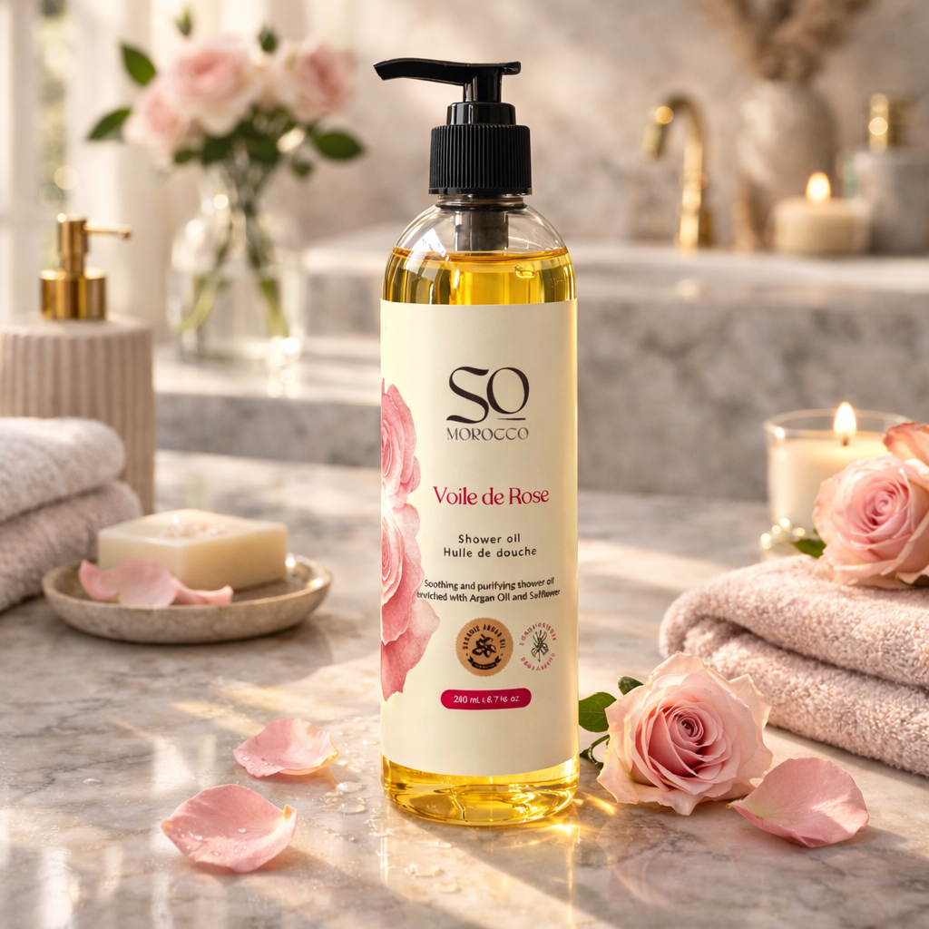 Huile de douche - Voile de Rose